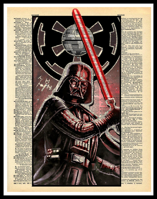 Buy 2 Get 1 Free Mix & Match Anakin Skywalker Darth Vader Star Wars Dictionary Fan Art