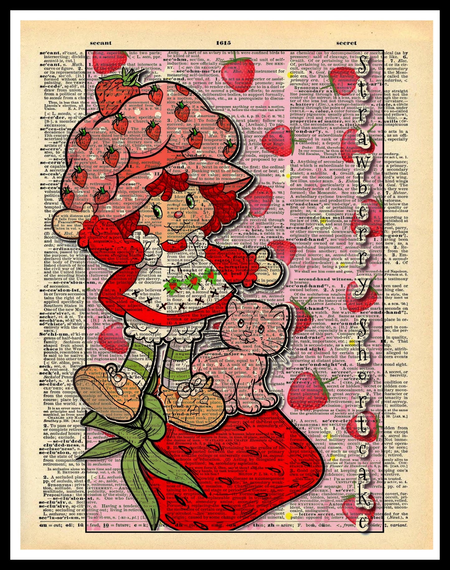 Buy 2 Get 1 Free Mix & Match Rainbow Brite Vintage Dictionary Fan Art