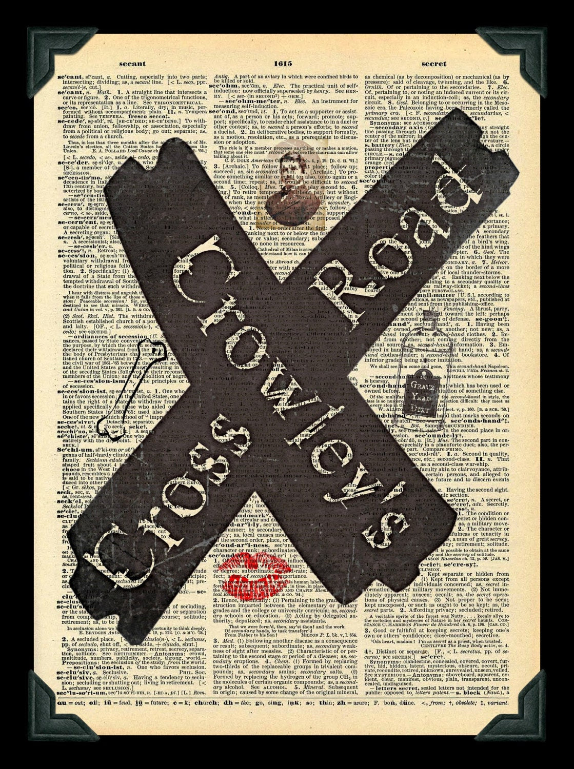 Buy 2 Get 1 Free Mix & Match Crowley's Cross Road Supernatural Fan Art