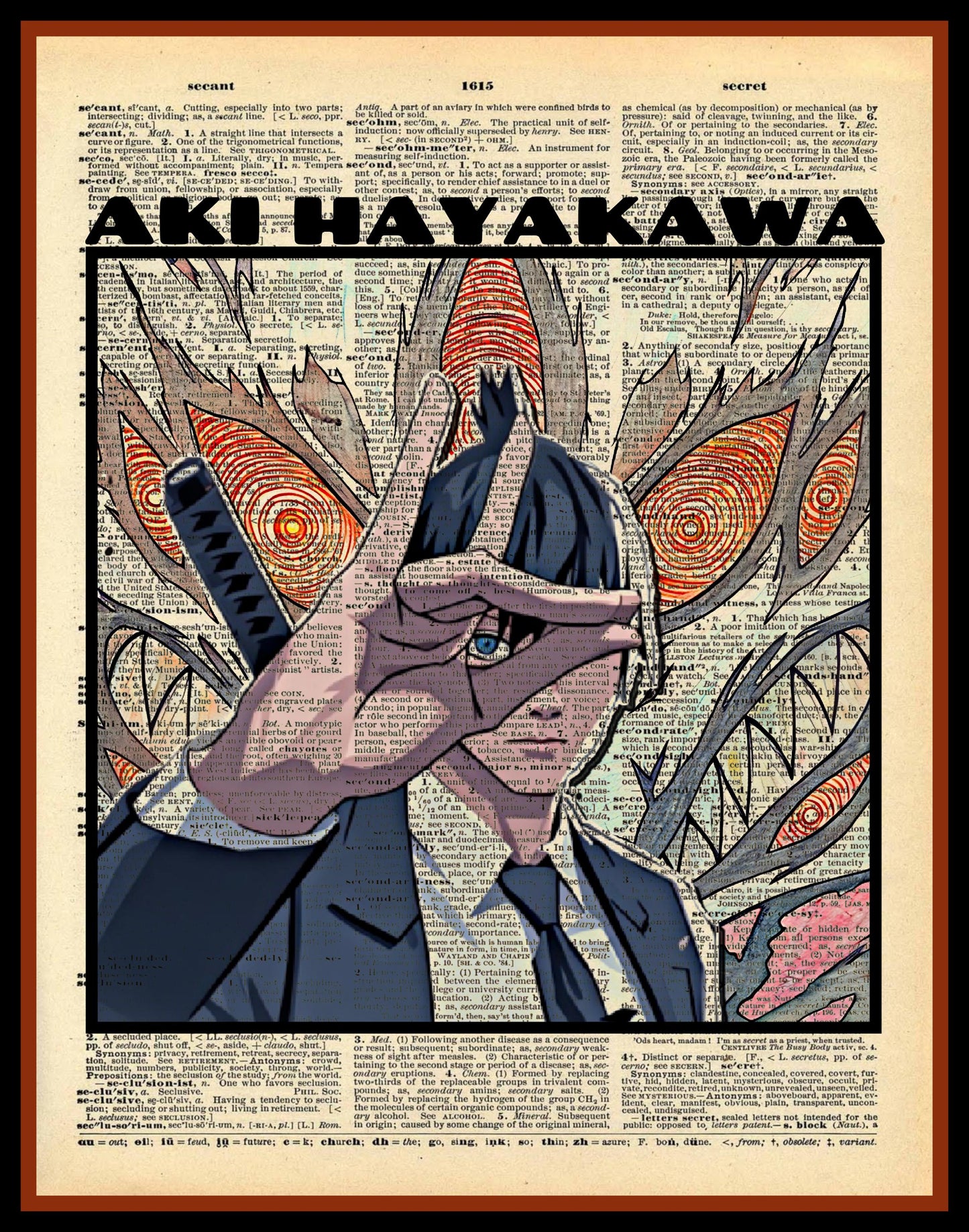 Buy 2 Get 1 Free Mix & Match Aki HayaKawa Chainsaw Man Dictionary Fan Art