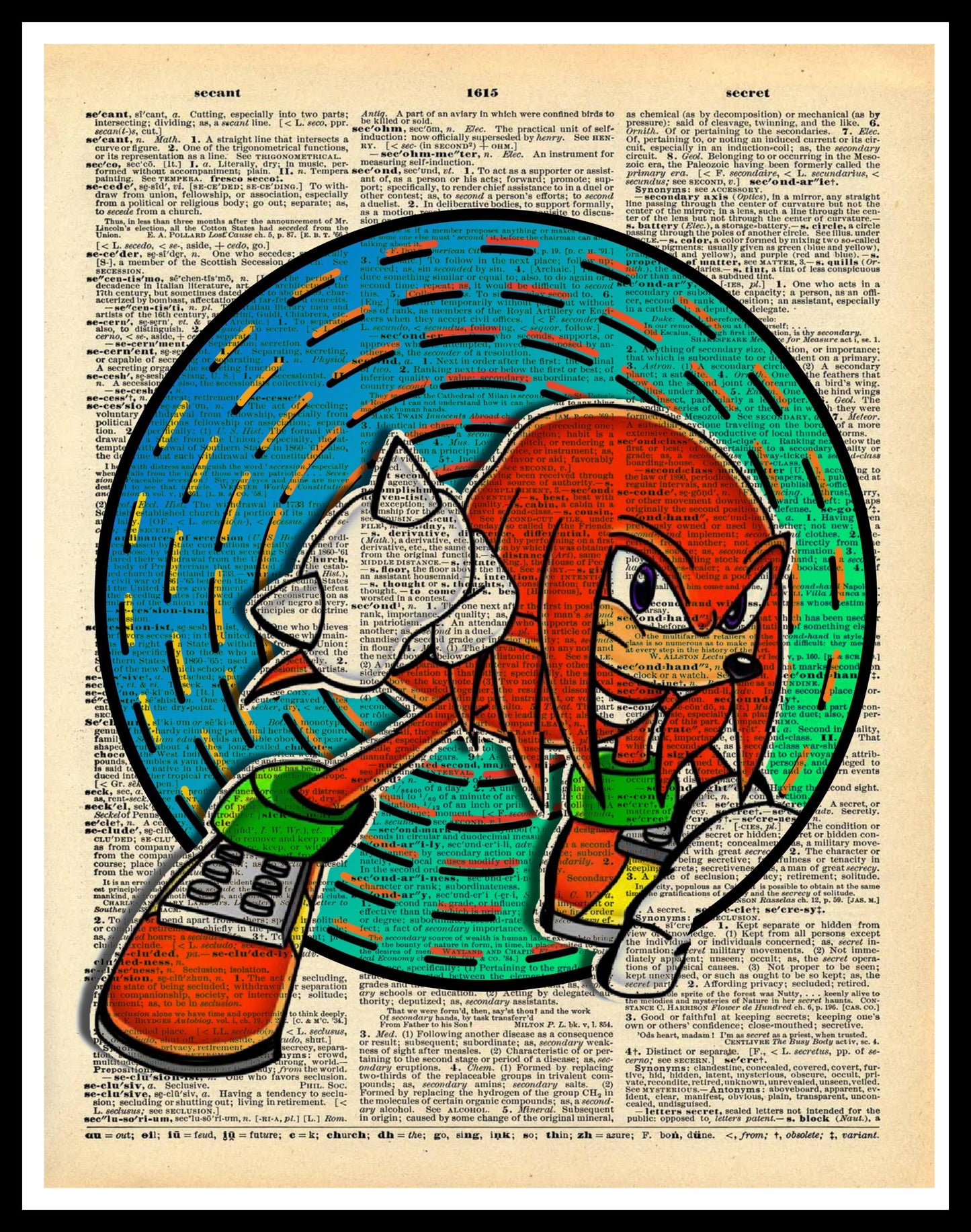 Buy 2 Get 1 Free Mix & Match Shadow Sonic The Hedgehog Dictionary Fan Art
