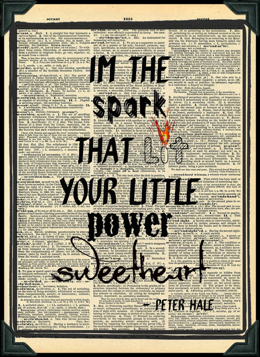 Buy 2 Get 1 Free Mix & Match I'm The Spark Peter Hale Quote Teen Wolf Dictionary Fan Art