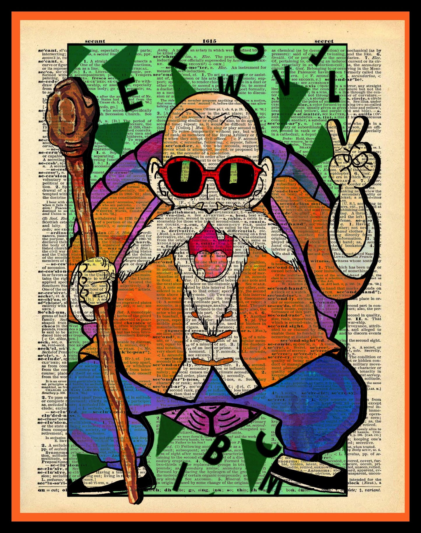 Buy 2 Get 1 Free Mix & Match Goku Dragon Ball Z Dictionary Fan Art