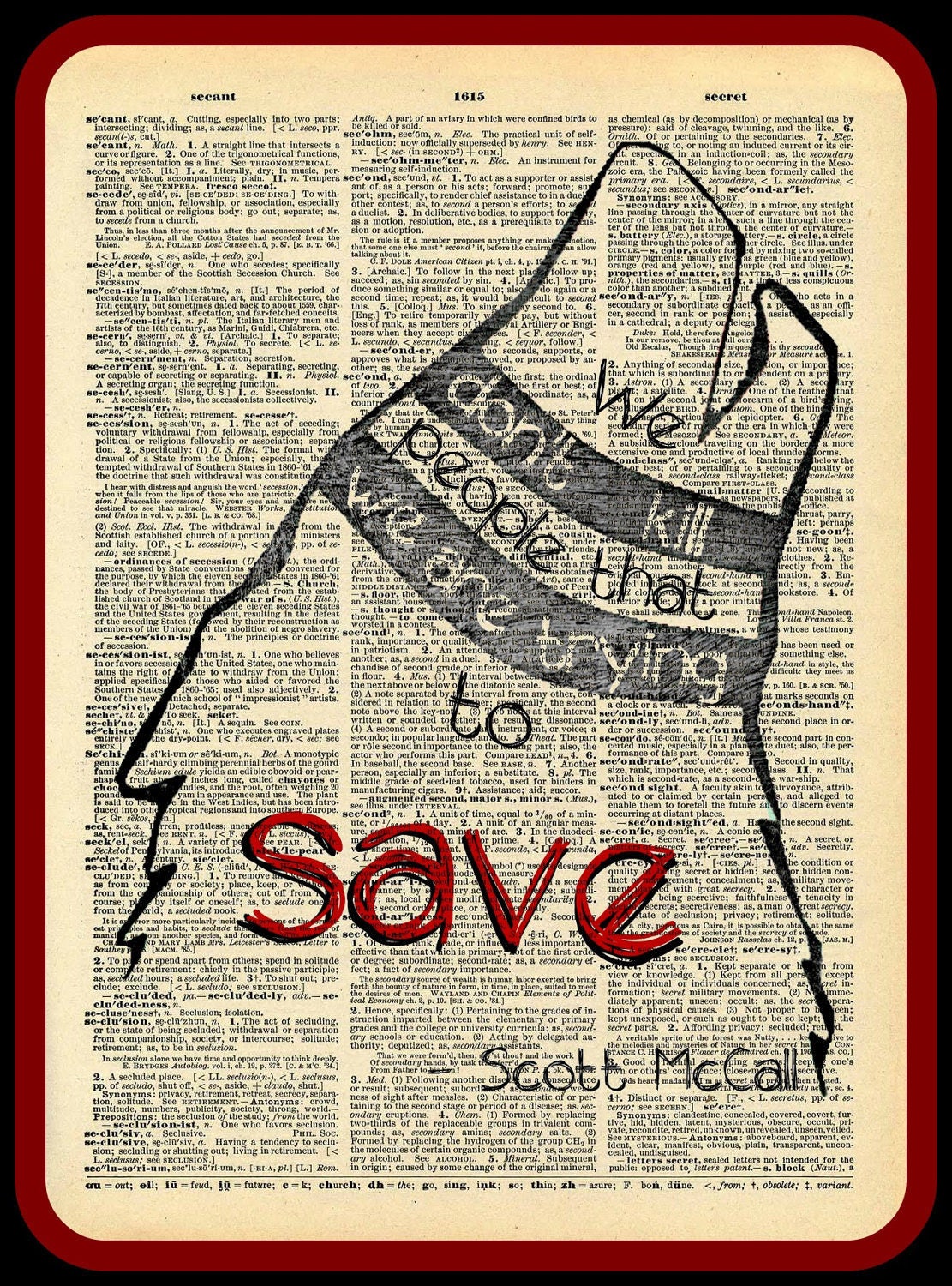 Buy 2 Get 1 Free Mix & Match We Don't Kill People We Are Trying To Save Scott McCall Quote Teen Wolf Dictionary Fan Art
