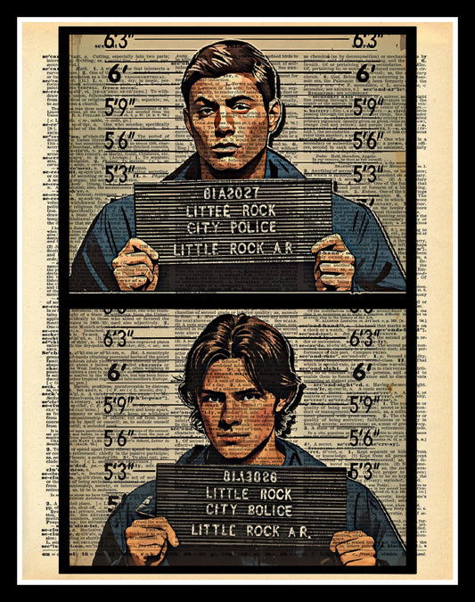 Buy 2 Get 1 Free Mix & Match Sam Dean Winchester Mugshot Supernatural Fan Art