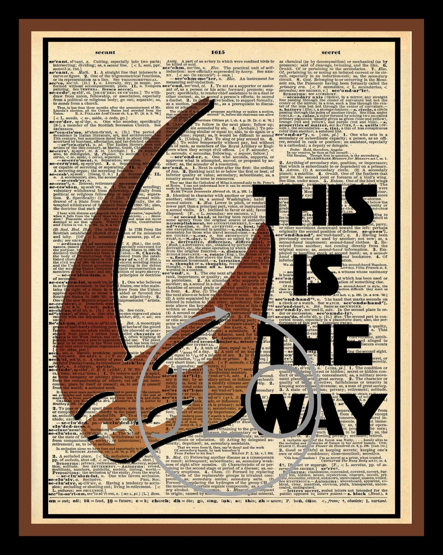 Buy 2 Get 1 Free This Is Way Grogu Mandalorian  Dictionary Fan Art