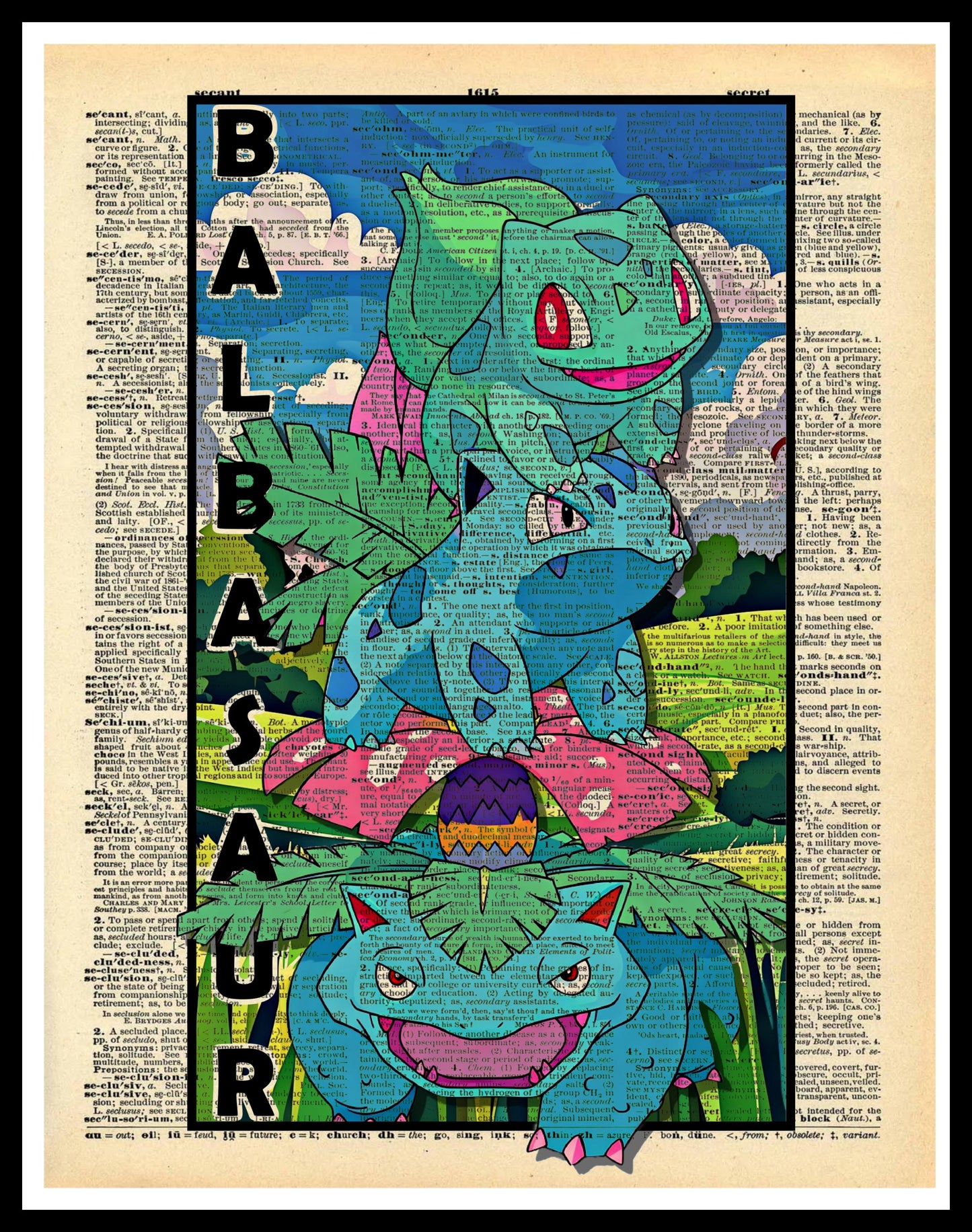Buy 2 Get 1 Free Snorlax Pokemon Dictionary Fan Art