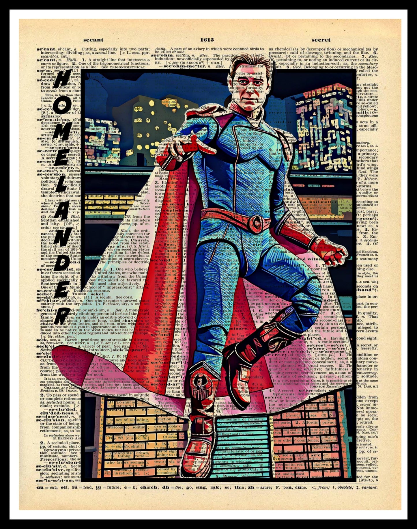 Buy 2 Get 1 Free Mix & Match Homelander Anthony Starr The Boys Dictionary Fan Art