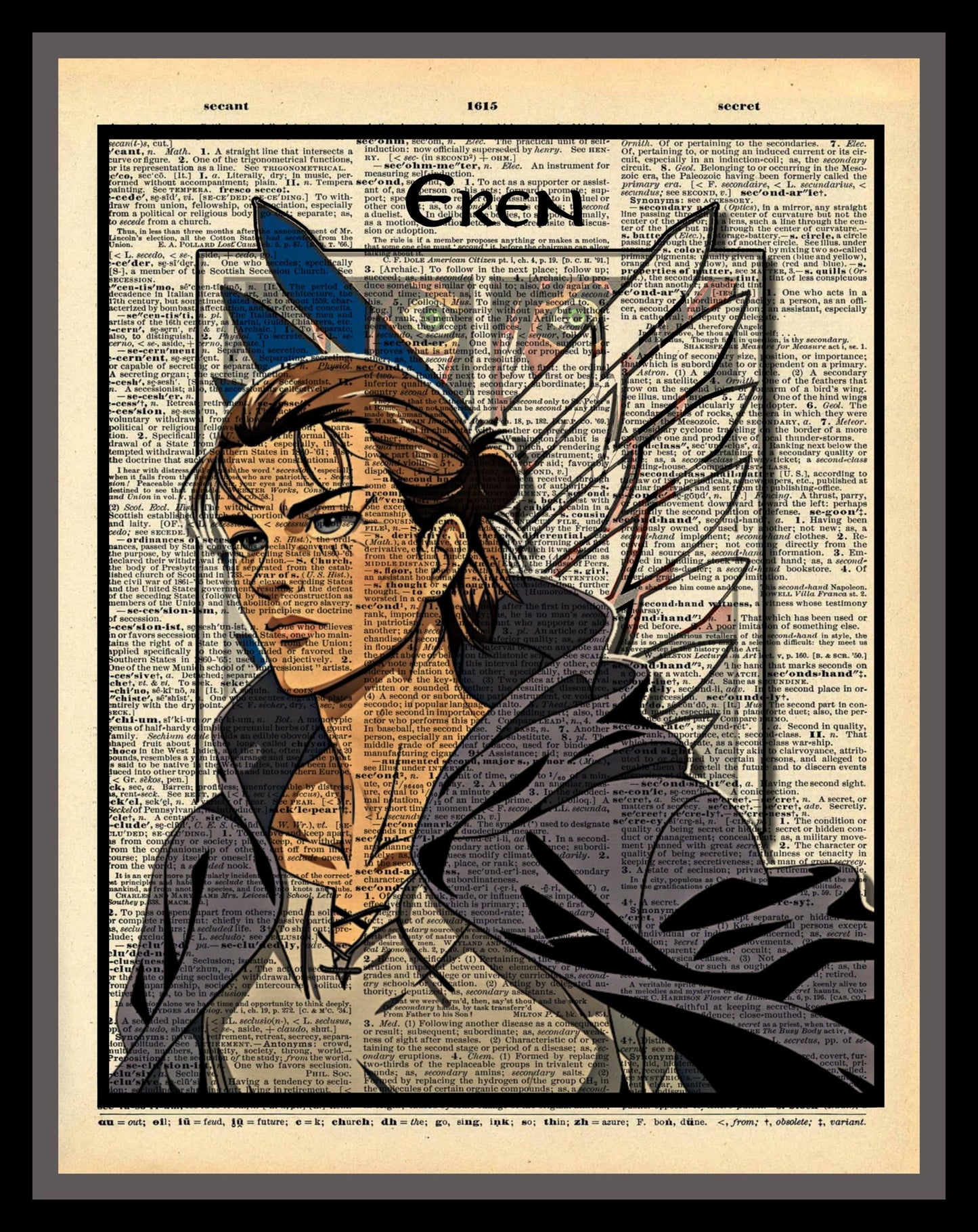 Buy 2 Get 1 Free Mix & Match Eren Yeager Attach On Titan Dictionary Fan Art