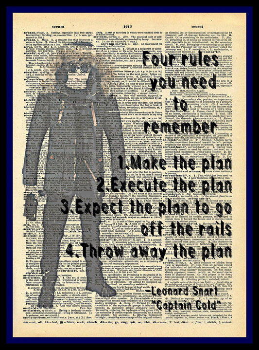 Buy 2 Get 1 Free Four Rules Leonard Snart Captain Cold The Flash Fan Art