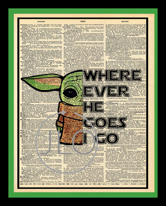 Buy 2 Get 1 Free This Is Way Grogu Mandalorian  Dictionary Fan Art