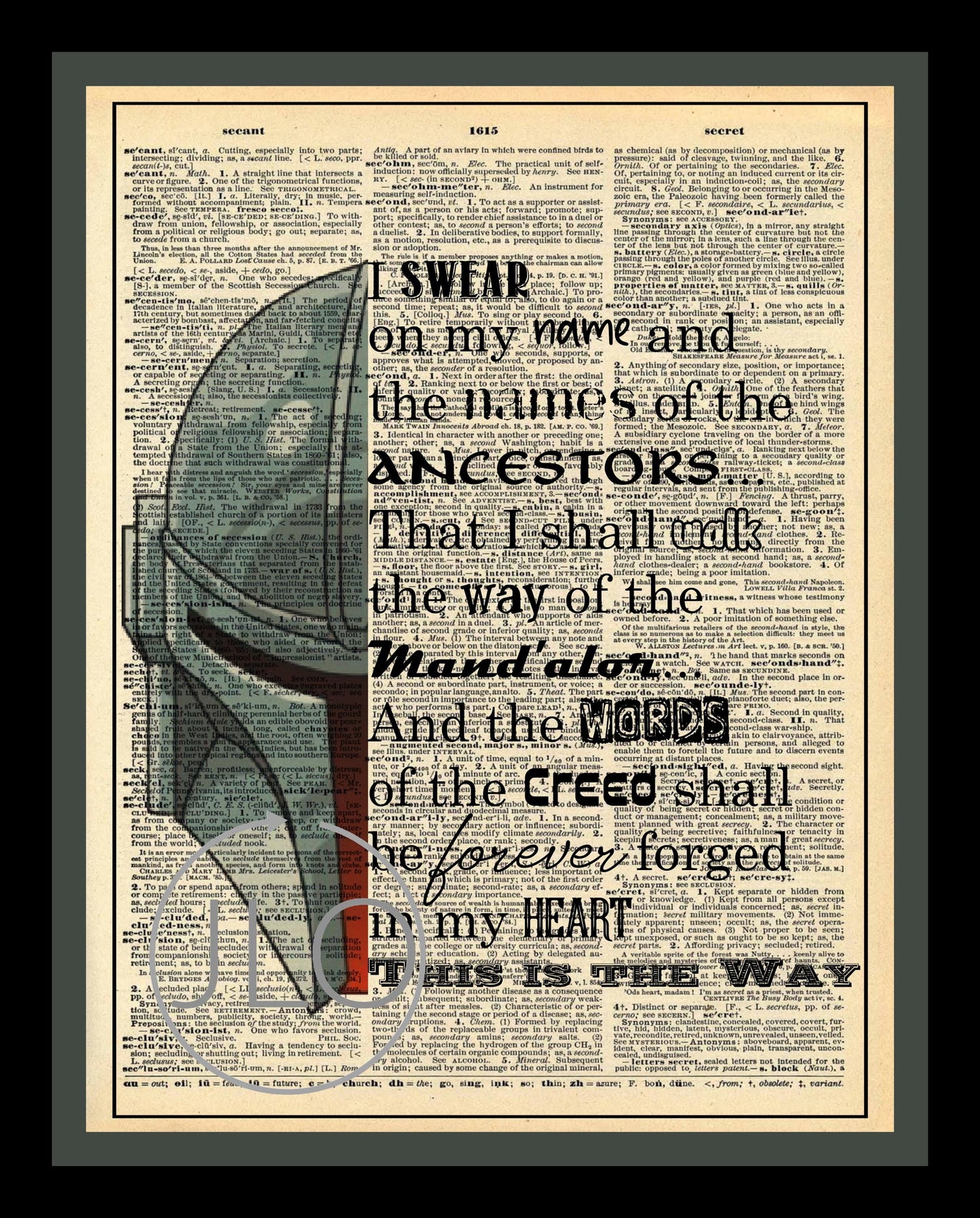 Buy 2 Get 1 Free This Is Way Grogu Mandalorian  Dictionary Fan Art