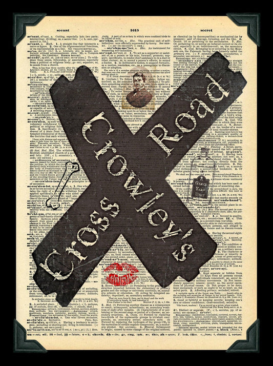 Buy 2 Get 1 Free Mix & Match Crowley's Cross Road Supernatural Fan Art