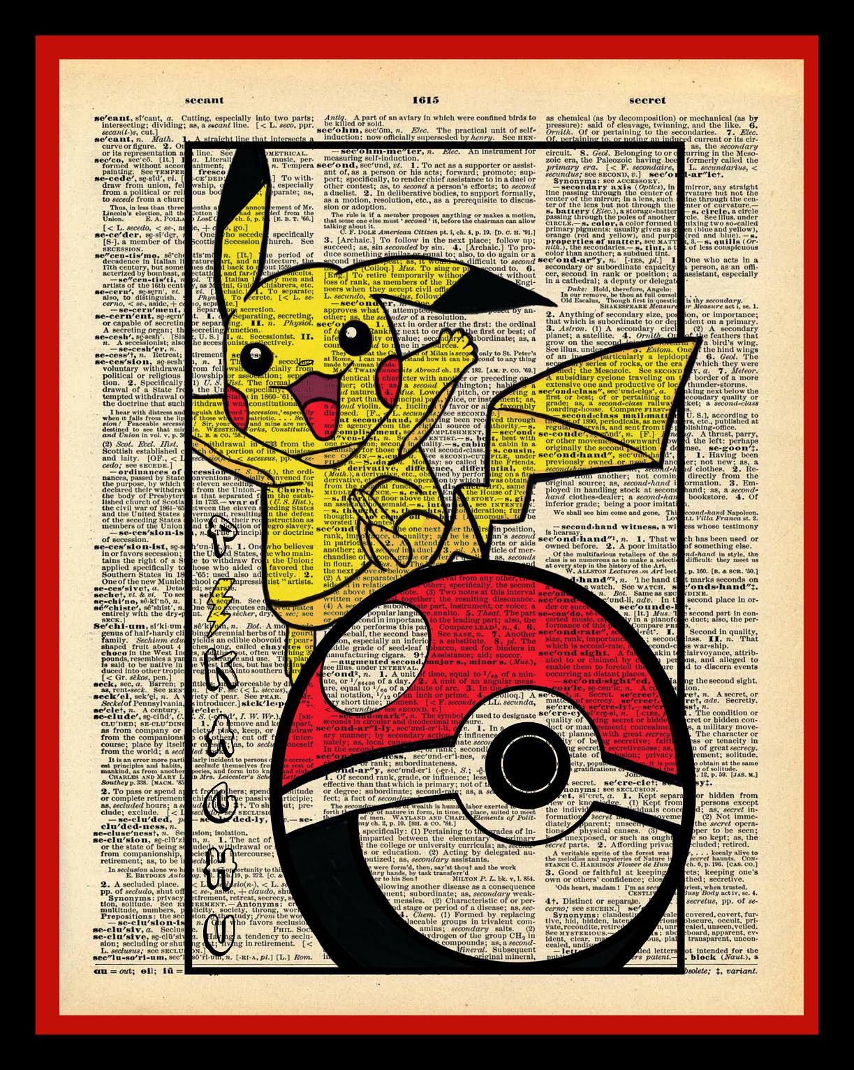 Buy 2 Get 1 Free Snorlax Pokemon Dictionary Fan Art
