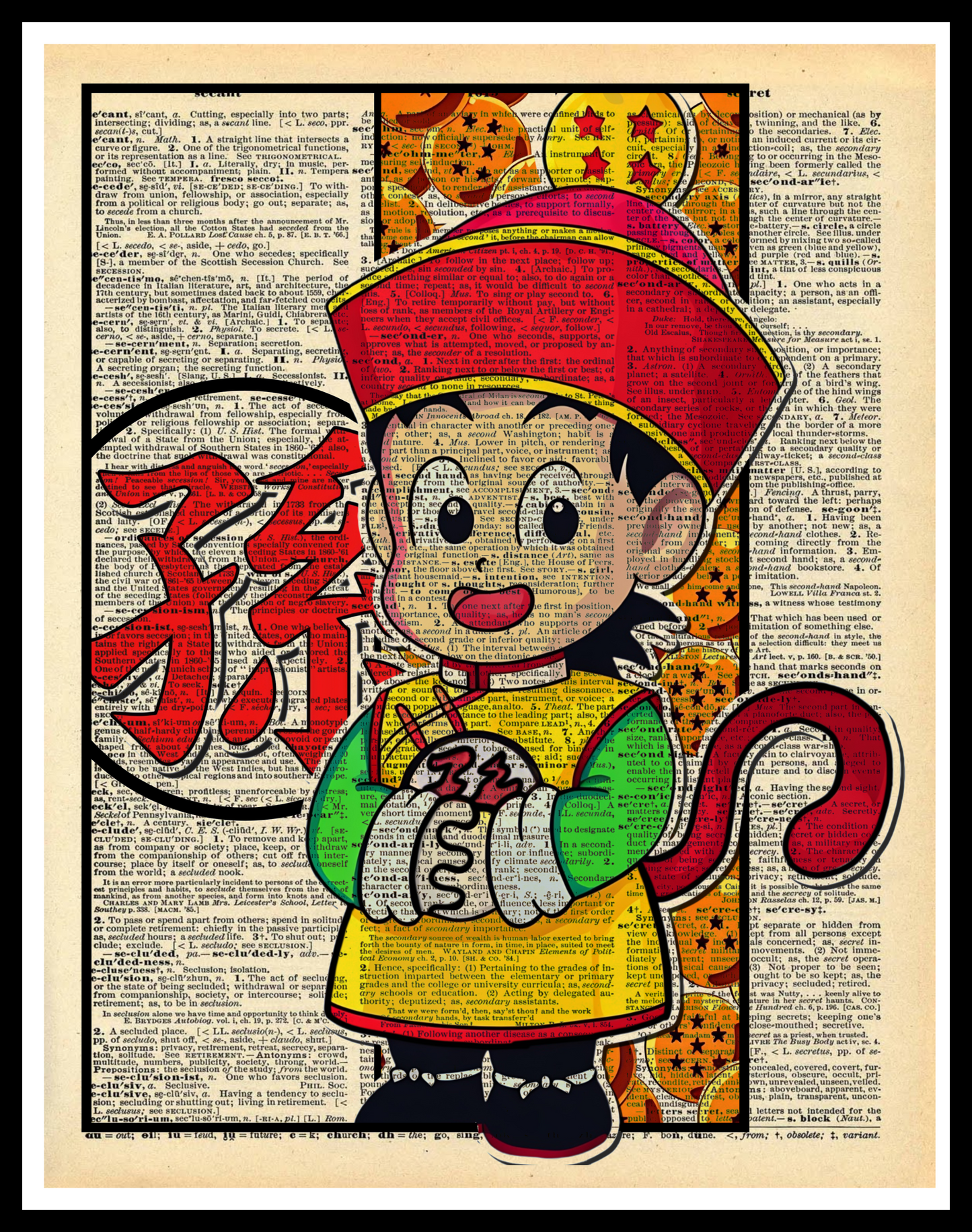 Buy 2 Get 1 Free Mix & Match Goku Dragon Ball Z Dictionary Fan Art