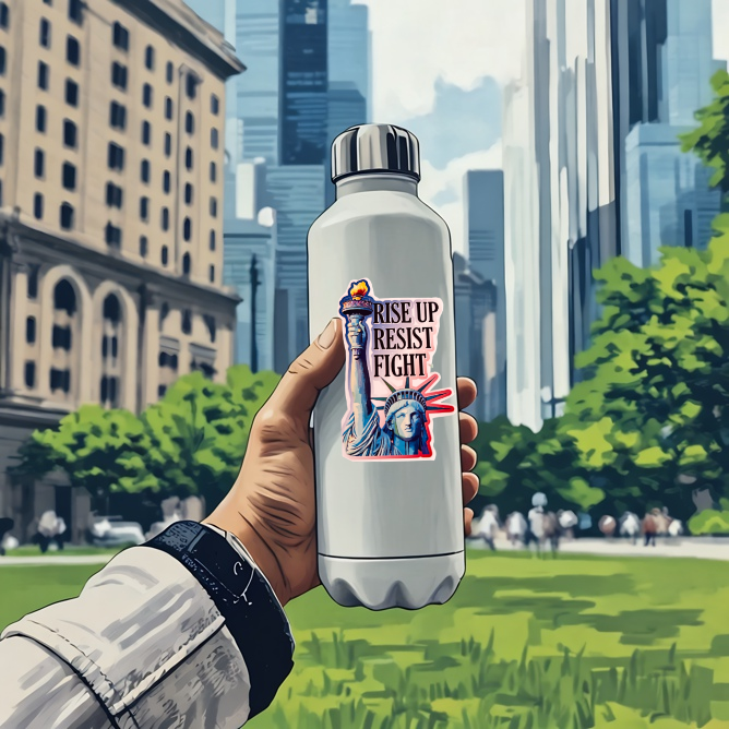 Rise Up Resist Fight Sticker