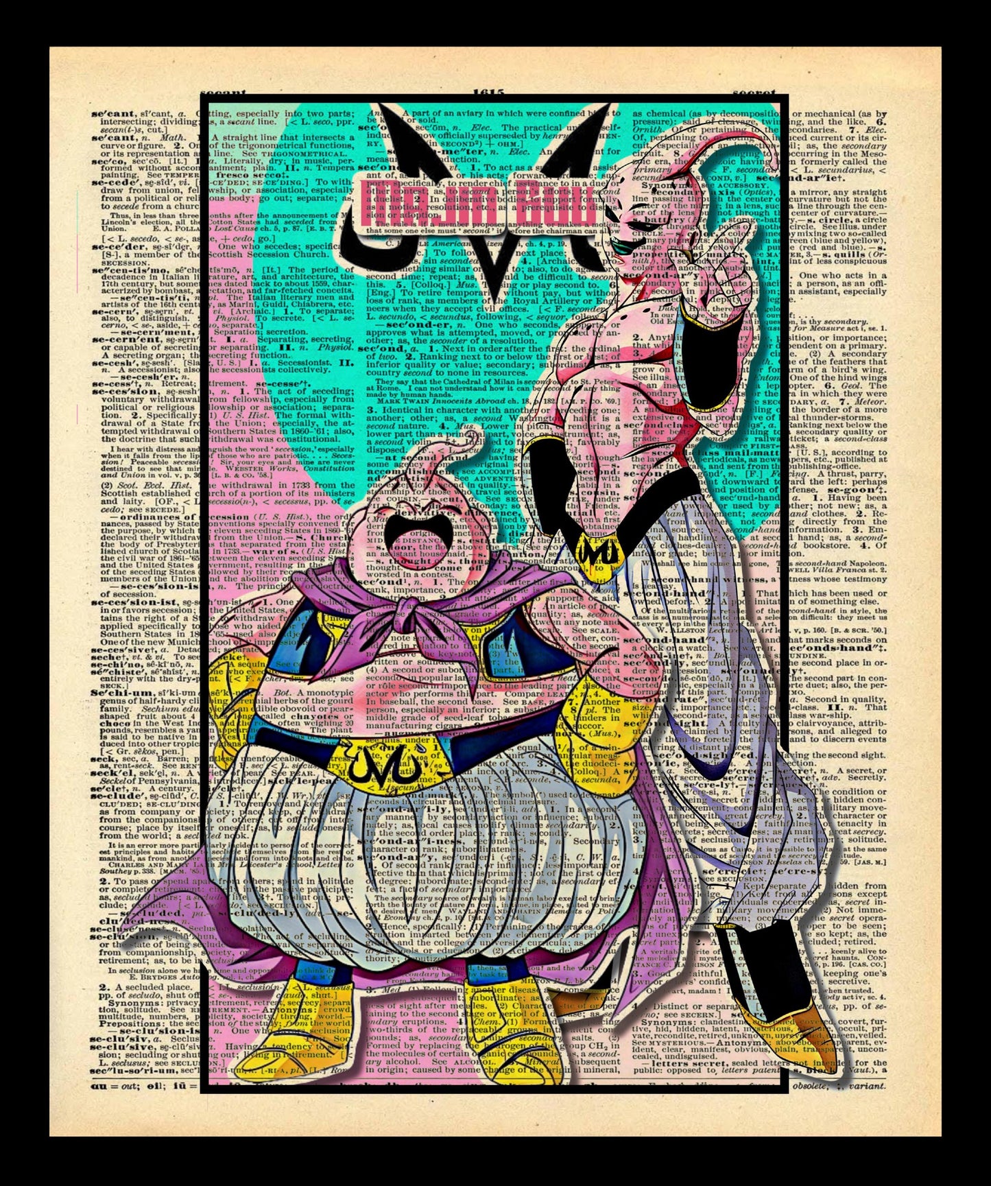 Buy 2 Get 1 Free Mix & Match Goku Dragon Ball Z Dictionary Fan Art