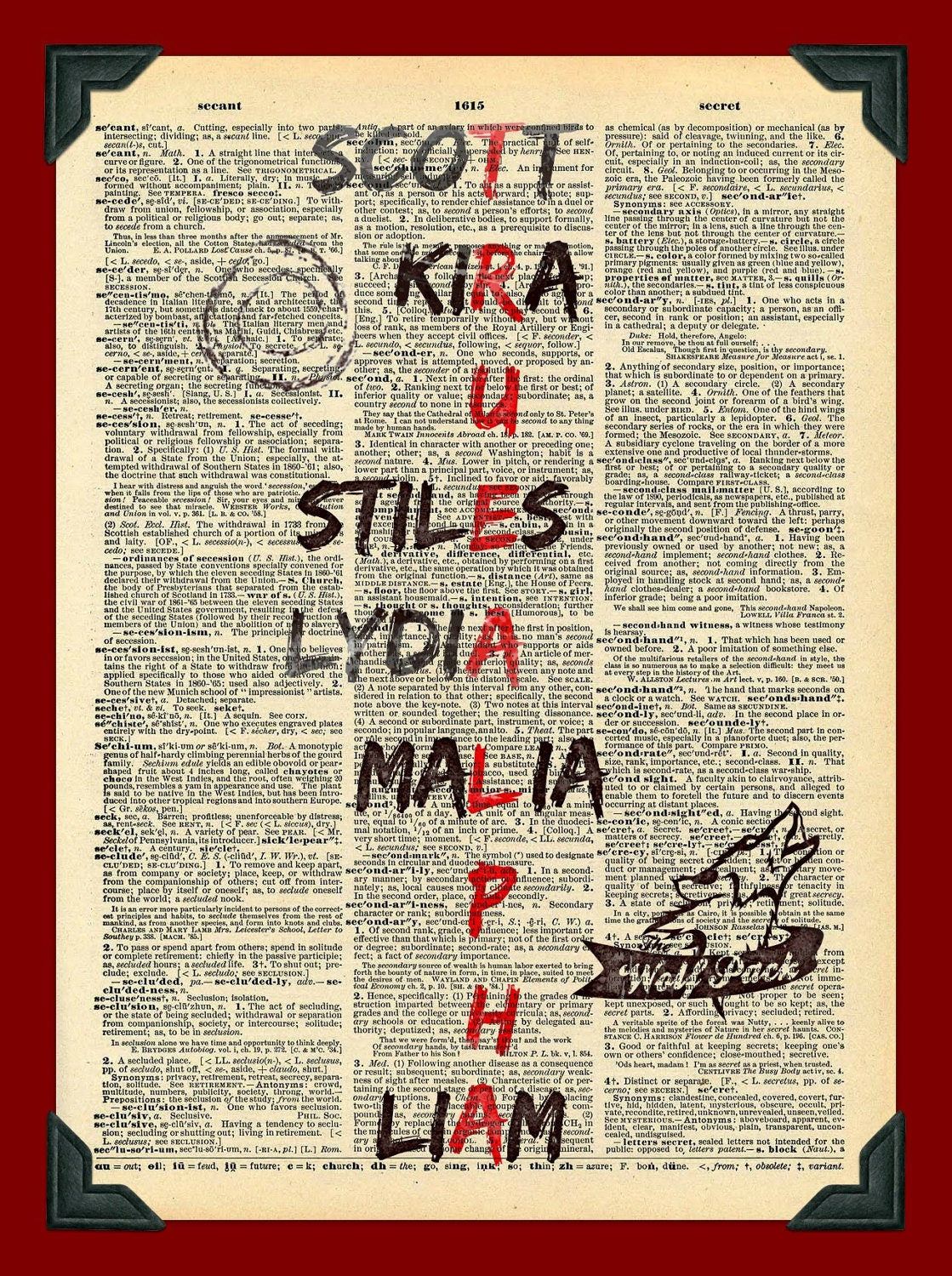 Buy 2 Get 1 Free Some Of Us Are Human Stiles Stilinski Quote Teen Wolf Dictionary Fan Art